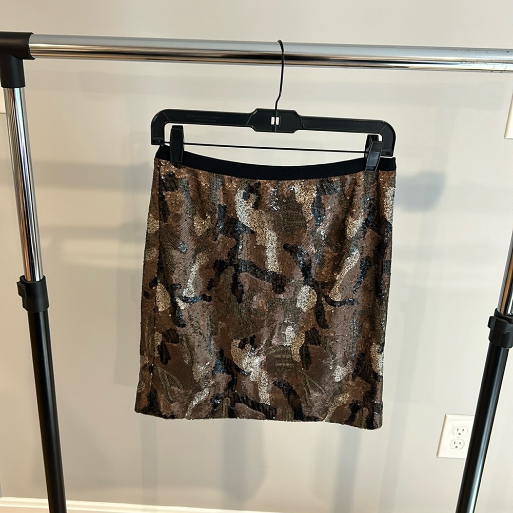 Etcetera camouflage  matte sequin mini